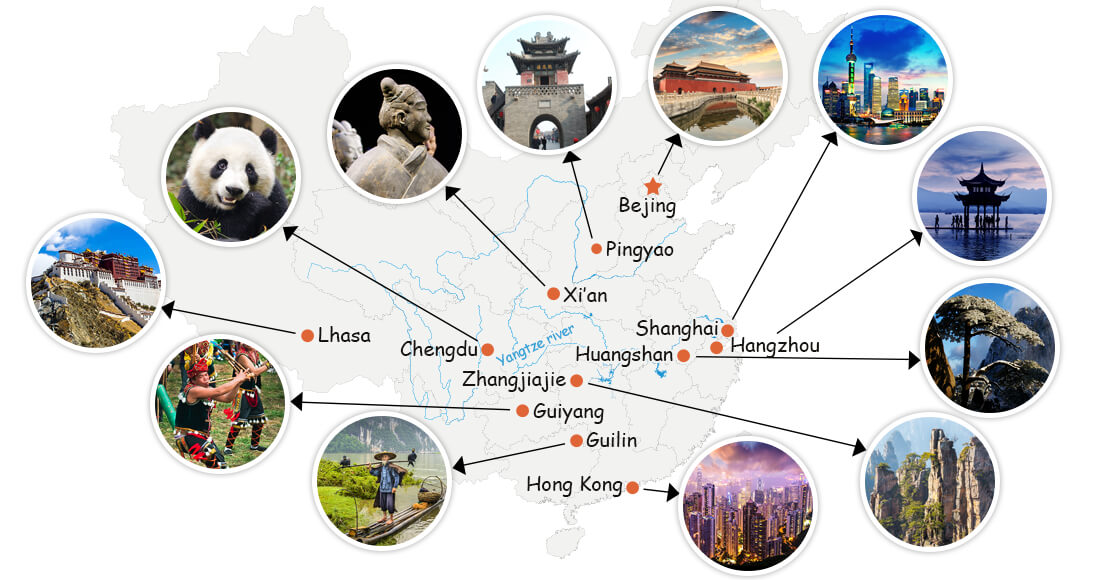 China Travel Guide Map